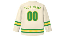 Load image into Gallery viewer, Enkutatash Original Hockey Jersey in Cream, back view with your name and number