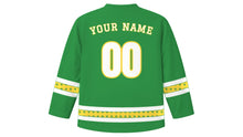 Load image into Gallery viewer, Enkutatash Original Hockey Jersey in Leaf Green, back view with your name and number