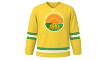 Load image into Gallery viewer, Enkutatash Original Hockey Jersey in Sunflower Yellow, front view – custom name and number