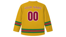 Load image into Gallery viewer, Esala Perahera Original Hockey Jersey in Gold, back view with your name and number
