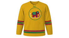 Load image into Gallery viewer, Esala Perahera Original Hockey Jersey in Gold, front view – custom name and number