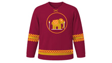 Load image into Gallery viewer, Esala Perahera Original Hockey Jersey in Maroon, front view – custom name and number