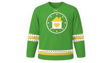 Load image into Gallery viewer, Family Day Original Hockey Jersey in Leaf Green, front view – custom name and number
