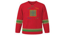 Load image into Gallery viewer, Fasching Original Hockey Jersey in Carnival Red, front view – custom name and number