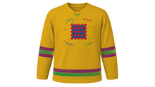 Load image into Gallery viewer, Fasching Original Hockey Jersey in Gold, front view – custom name and number