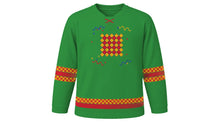 Load image into Gallery viewer, Fasching Original Hockey Jersey in Jester Green, front view – custom name and number