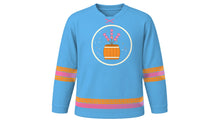 Load image into Gallery viewer, Fastelavn Original Hockey Jersey in Sky Blue, front view – custom name and number