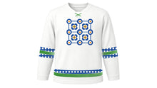 Load image into Gallery viewer, Feast of Saint Anthony Original Hockey Jersey in White, front view – custom name and number