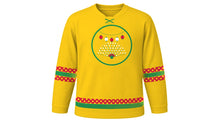 Load image into Gallery viewer, Feria de Abril Original Hockey Jersey in Yellow, front view – custom name and number