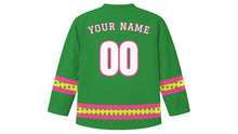 Load image into Gallery viewer, Feria de las Flores Original Hockey Jersey in Green, back view with your name and number