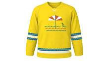Load image into Gallery viewer, Ferragosto Original Hockey Jersey in Lemon Yellow, front view – custom name and number