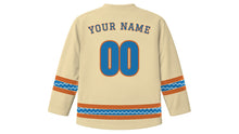 Load image into Gallery viewer, Ferragosto Original Hockey Jersey in Sand, back view with your name and number