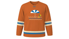 Load image into Gallery viewer, Ferragosto Original Hockey Jersey in Terracotta, front view – custom name and number