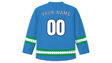 Load image into Gallery viewer, Festa della Repubblica Original Hockey Jersey in Azure, back view with your name and number