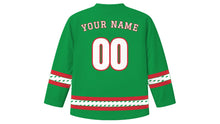 Load image into Gallery viewer, Festa della Repubblica Original Hockey Jersey in Green, back view with your name and number