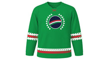 Load image into Gallery viewer, Festa della Repubblica Original Hockey Jersey in Green, front view – custom name and number