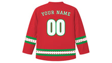 Load image into Gallery viewer, Festa della Repubblica Original Hockey Jersey in Red, back view with your name and number