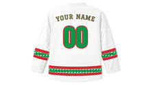 Load image into Gallery viewer, Festa della Repubblica Original Hockey Jersey in White, back view with your name and number