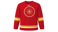 Load image into Gallery viewer, Festa di San Gennaro Original Hockey Jersey in Red, front view – custom name and number