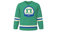 Load image into Gallery viewer, Fez Original Hockey Jersey in Mint Tea Green, front view – custom name and number