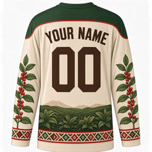 Load image into Gallery viewer, Fichee Chambalaalla Original Hockey Jersey in Butter Cream, back view with custom YOUR NAME and 00