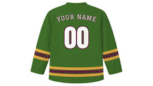 Load image into Gallery viewer, Fiesta de la Vendimia Original Hockey Jersey in Vine Green, back view with your name and number