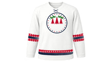 Load image into Gallery viewer, Fiestas Patrias Chile Original Hockey Jersey in White, front view – custom name and number