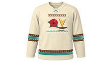 Load image into Gallery viewer, Fiji Day Original Hockey Jersey in Tapa Cream, front view – custom name and number