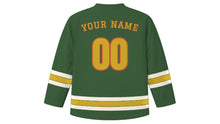 Load image into Gallery viewer, Florence Original Hockey Jersey in Cypress Green, back view with your name and number