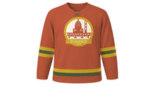 Load image into Gallery viewer, Florence Original Hockey Jersey in Duomo Terracotta, front view – custom name and number