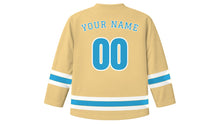 Load image into Gallery viewer, Fortaleza Original Hockey Jersey in Dune Sand, back view with your name and number