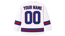 Load image into Gallery viewer, France Original Hockey Jersey in White, back view with your name and number