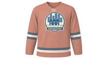 Load image into Gallery viewer, Frankfurt Original Hockey Jersey in Sandstone Rose, front view – custom name and number