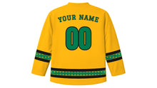 Load image into Gallery viewer, Freedom Day South Africa Original Hockey Jersey in Gold, back view with your name and number