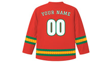 Load image into Gallery viewer, Freedom Day South Africa Original Hockey Jersey in Red, back view with your name and number