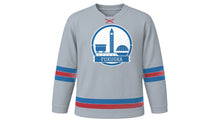 Load image into Gallery viewer, Fukuoka Original Hockey Jersey in Tower Silver, front view – custom name and number