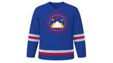 Load image into Gallery viewer, Gaecheonjeol Original Hockey Jersey in Cobalt Blue, front view – custom name and number
