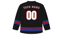 Load image into Gallery viewer, Gaecheonjeol Original Hockey Jersey in Ink Black, back view with your name and number