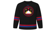 Load image into Gallery viewer, Gaecheonjeol Original Hockey Jersey in Ink Black, front view – custom name and number