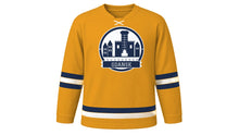 Load image into Gallery viewer, Gdansk Original Hockey Jersey in Amber Gold, front view – custom name and number