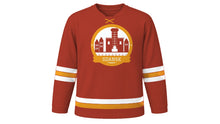 Load image into Gallery viewer, Gdansk Original Hockey Jersey in Brick Red, front view – custom name and number