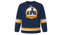 Load image into Gallery viewer, Gdansk Original Hockey Jersey in Harbor Navy, front view – custom name and number