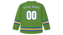 Load image into Gallery viewer, Genoa Original Hockey Jersey in Basil Green, back view with your name and number