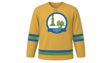 Load image into Gallery viewer, Genoa Original Hockey Jersey in Focaccia Gold, front view – custom name and number
