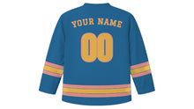 Load image into Gallery viewer, Genoa Original Hockey Jersey in Ligurian Blue, back view with your name and number