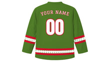 Load image into Gallery viewer, Georgian Independence Day Original Hockey Jersey in Vine Green, back view with your name and number