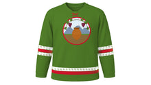 Load image into Gallery viewer, Georgian Independence Day Original Hockey Jersey in Vine Green, front view – custom name and number