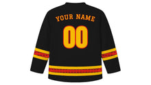 Load image into Gallery viewer, German Unity Day Original Hockey Jersey in Black, back view with your name and number