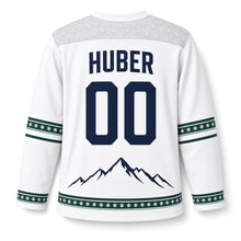 Load image into Gallery viewer, Germany Alpine Edelweiss Original Hockey Jersey in Edelweiss White, back view with your name and number