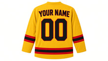 Load image into Gallery viewer, Germany Original Hockey Jersey in Gold, back view with your name and number